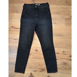 Old Navy Rockstar Super Skinny Extra High Rise Black Jeans Womens Size 12